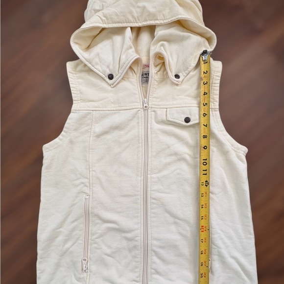 Burton Cream Hooded Vest Size L - Picture 3 of 5